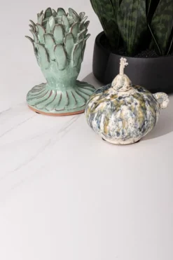 Oggettistica>Bizzotto VASO CON STOPPINO ESMA MELAN VERD BLU H9