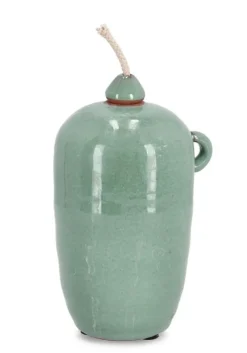 Oggettistica>Bizzotto VASO CON STOPPINO ESMA VERDE H18,5