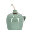 Oggettistica>Bizzotto VASO CON STOPPINO ESMA VERDE H11,5