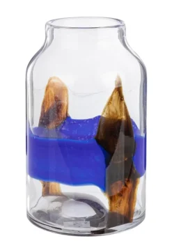 Vasi>Bizzotto VASO ERIDANUS VT BLU NERO H24,5