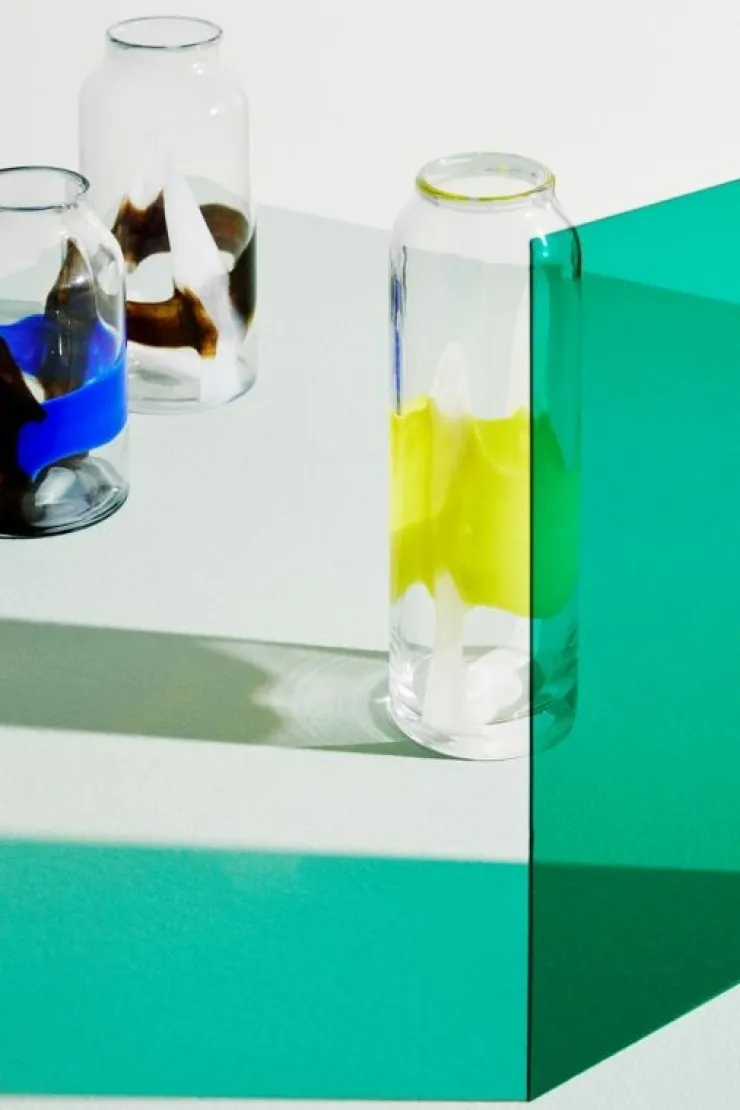 Vasi>Bizzotto VASO ERIDANUS VT BLU NERO H24,5