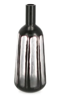Vasi>Bizzotto VASO KIRINDA VT TRASPARENTE NERO H38
