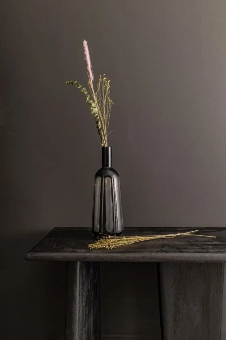 Vasi>Bizzotto VASO KIRINDA VT TRASPARENTE NERO H38