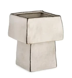 Vasi>Bizzotto VASO NIKOS QUADRATO ALTO BIANCO H25