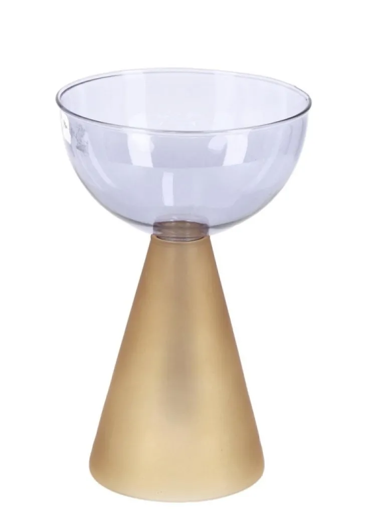 Vasi>Bizzotto VASO TEMPEL VT BLU ARANCIO H20,5