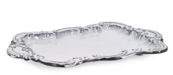 Vassoi E Centro Tavola>Bizzotto VASSOIO DEC HIKARI ANTIQUE WHITE 26,5X18
