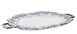 Vassoi E Centro Tavola>Bizzotto VASSOIO DEC HIKARI ANTIQUE WHITE 33x20,5