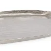 Coprivasi>Bizzotto VASSOIO DECORATIVO CHISEL ARGENTO 38X34