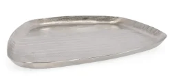 Coprivasi>Bizzotto VASSOIO DECORATIVO CHISEL ARGENTO 38X34