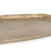 Coprivasi>Bizzotto VASSOIO DECORATIVO CHISEL ORO 30X28