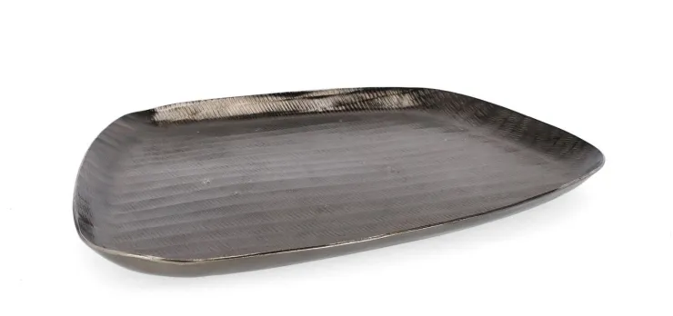 Coprivasi>Bizzotto VASSOIO DECORATIVO CHISEL ANTRACIT 30X28