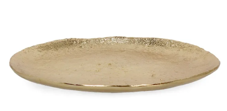 Vassoi E Centro Tavola>Bizzotto VASSOIO DECORATIVO INDHUR TO ORO D28
