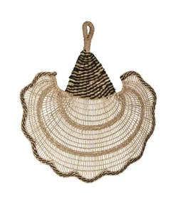 Decorazioni Parete>Bizzotto VENTAGLIO DECOR PARETE NANKA NERO 55X58