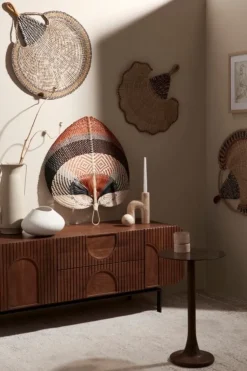 Decorazioni Parete>Bizzotto VENTAGLIO DECOR PARETE NANKA NERO 55X58