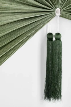 Decorazioni Parete>Bizzotto VENTAGLIO DECORATIVO NANKA VERDE 39X81