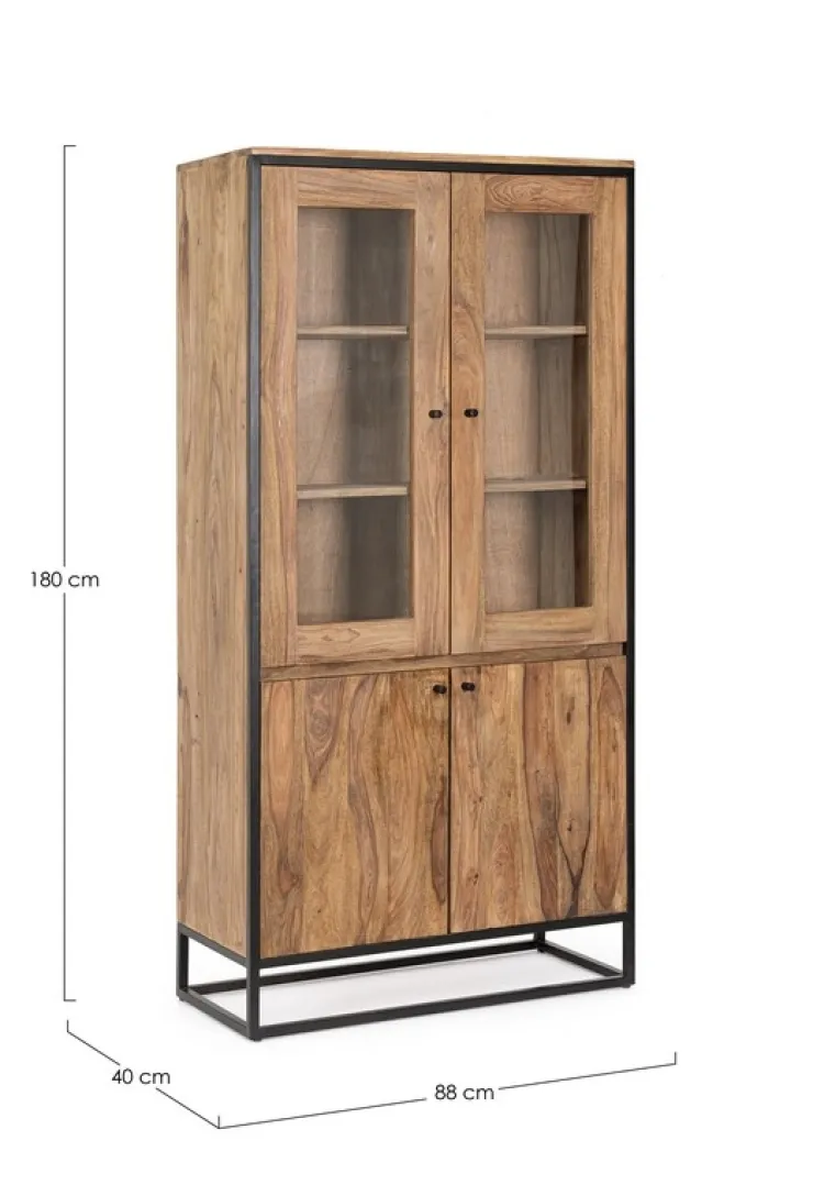 Vetrine>Bizzotto VETRINA IN LEGNO SHEESHAM - NARTAN